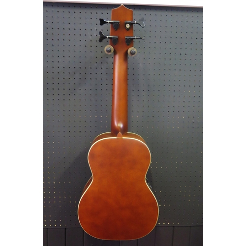 2700 - Excelsior GKB-90-EQ Electro-Acoustic Bass Ukulele - spruce top, M-1 pick-up, black tuners, steel str... 