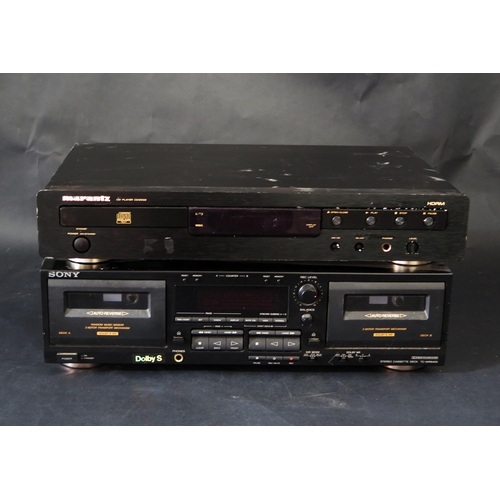 2723 - A Marantz CD6002 HDAM CD Player and Sony WR 645S Twin Stereo Cassette Deck