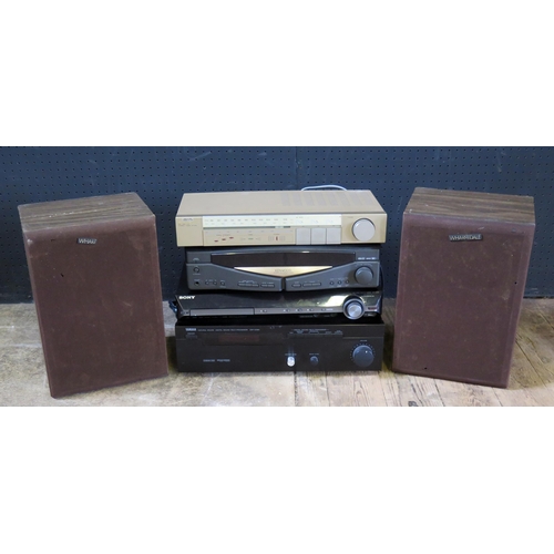 2725 - A Hi-Fi System to include Marantz ST140L Stereo Tuner, Kenwood R-A150 Stereo Receiver, Sony DAV-DZ28... 