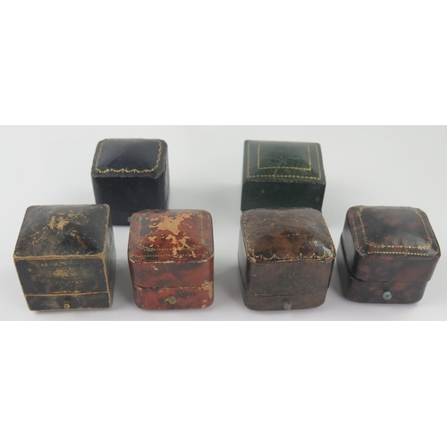 344 - Six Vintage Ring Boxes