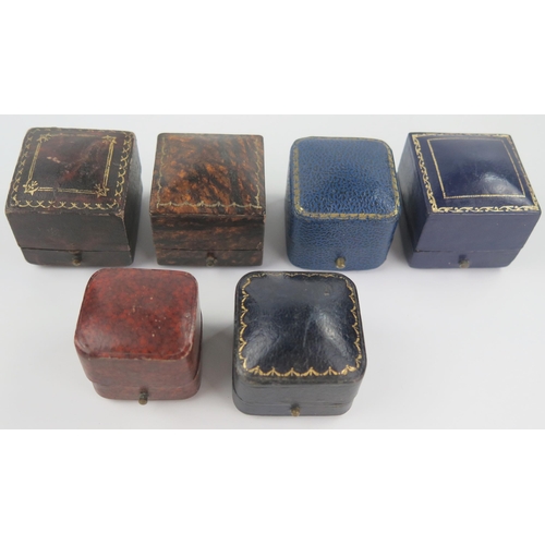 347 - Six Vintage Ring Boxes