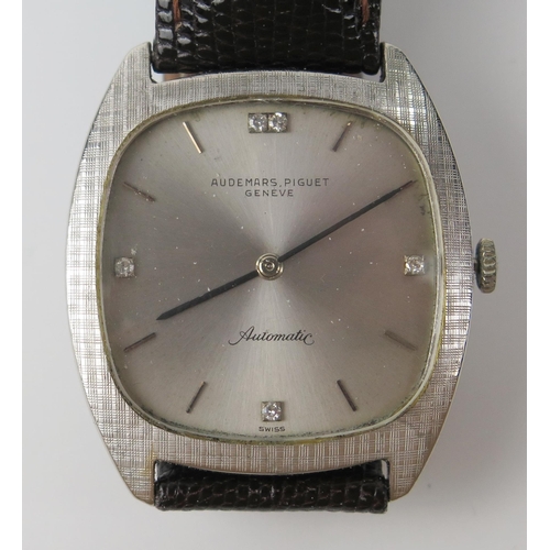 440 - Gent's AUDEMARS, PIQUET 18K White Gold Cased Dress Wristwatch, the32mm wide case with automatic 36 j... 