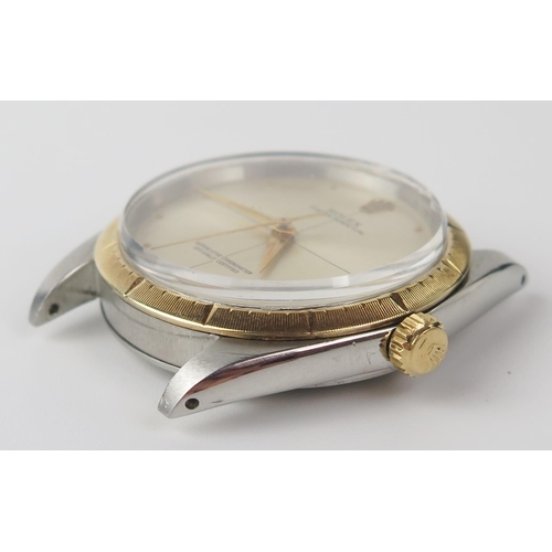 453 - ROLEX Oyster Perpetual Steel and Gold Cased Gent's Wristwatch, Ref: 1008, 35mm case no. 900780, cali... 