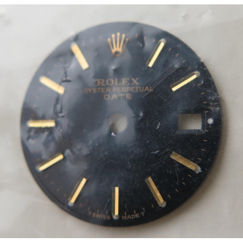 453F - Two ROLEX Ladies Oyster Perpetual Black Dials, 20mm