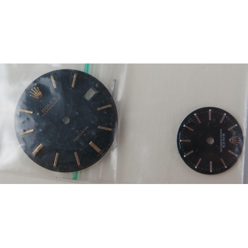 453G - Two ROLEX Oyster Black Dials, 27 and 18mm