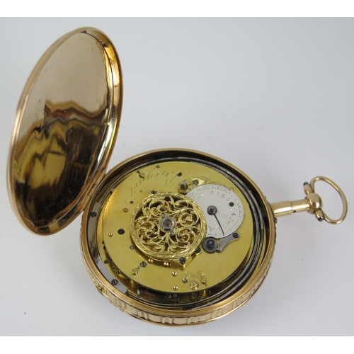 457 - BREGUET 18ct Gold Cased Automaton Watch with two monkeys striking hours and quarters on gongs, heavy... 