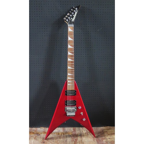 2712 - A Jackson Flying V Electric Guitar with Floyd Rose