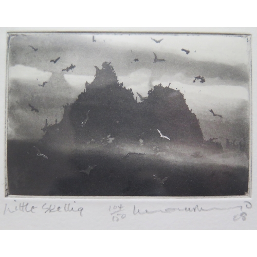 1003 - Norman Ackroyd, b.1938 Printmaker and Etcher, RA, RE, 'Little Skellig', Limited Edition 104/150, Mon... 