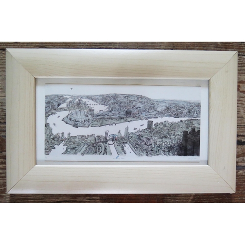 1014 - Chris Orr RA, 'Land of my Father'  Print, 22 x 11cm (excluding frame), F & G  with the Book from the... 