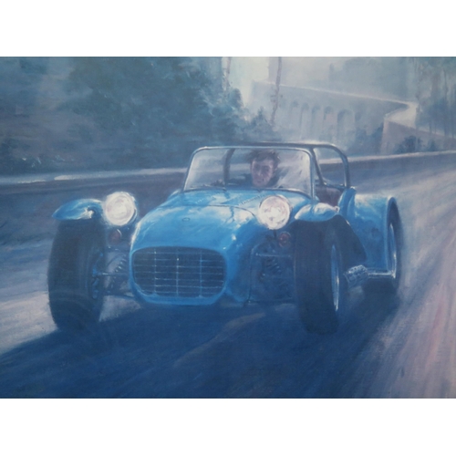 1014B - Alan Fearnley b.1932 British Commercial Illustrator and Painter of Motor Racing, Limited Edition Pri... 