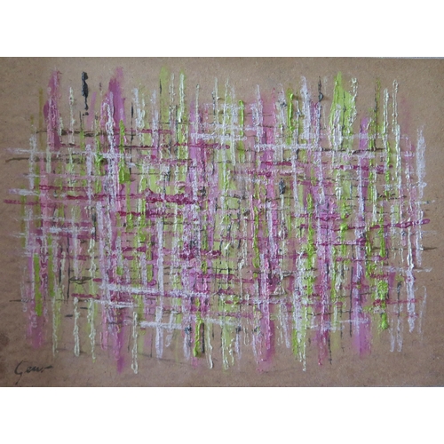 1022A - William Gear ?(1915 - 1997) RA, RBSA Scottish Abstract Painter, Abstract Linear Pattern, Signed, Mix... 