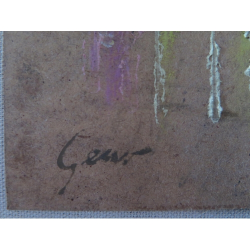 1022A - William Gear ?(1915 - 1997) RA, RBSA Scottish Abstract Painter, Abstract Linear Pattern, Signed, Mix... 