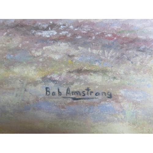 1026 - Bob Armstrong, C20th British Landscape Artist inspired by the countryside, 'Robin Hood's Bay', Paste... 