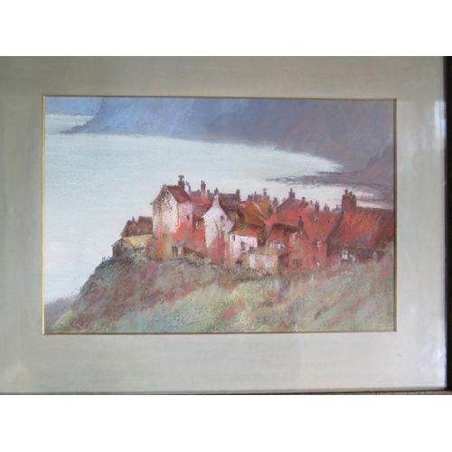 1026 - Bob Armstrong, C20th British Landscape Artist inspired by the countryside, 'Robin Hood's Bay', Paste... 