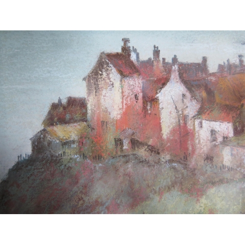 1026 - Bob Armstrong, C20th British Landscape Artist inspired by the countryside, 'Robin Hood's Bay', Paste... 