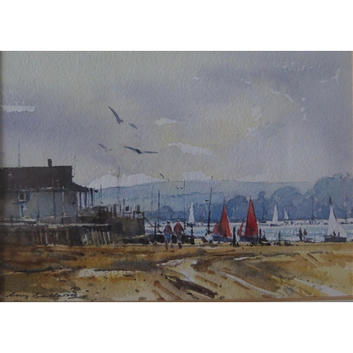 1032 - Ray Balkwill (b.1948) Westcountry Artist, 'Sailing off the Point, Exmouth', Watercolour, pencil sign... 