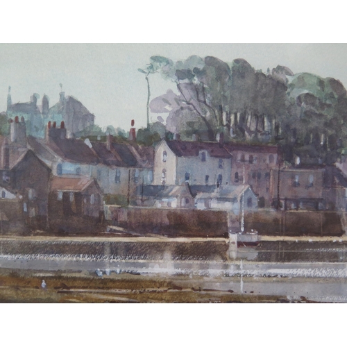 1037 - Ray Balkwill (b.1948) Westcountry Artist, 'Water's Edge, Lympstone', Watercolour, pencil signed and ... 