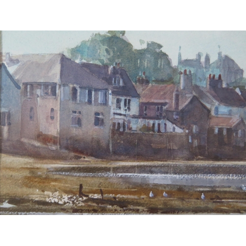 1037 - Ray Balkwill (b.1948) Westcountry Artist, 'Water's Edge, Lympstone', Watercolour, pencil signed and ... 