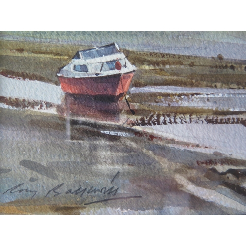 1038 - Ray Balkwill (b.1948) West Country Artist, 'Sunlit Shallows, Topsham', Watercolour, pencil signed an... 