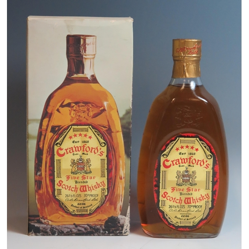 1844 - Crawford's Five Star Scotch Whisky, boxed