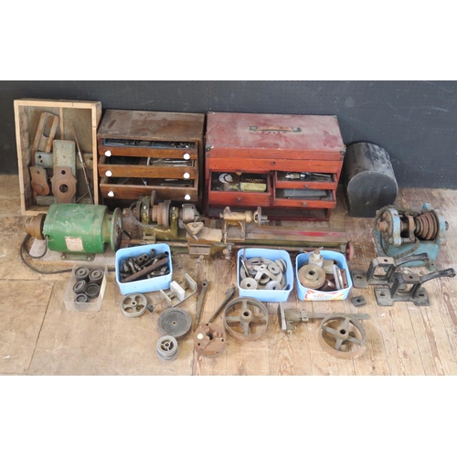 1857 - Clock maker's Lathe and Accessories