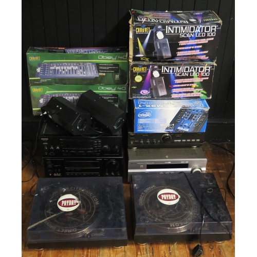 1864 - Selection of Stereo Equipment and DJ Equipment including Yamaha DSP-AX759SE, Technics A600 MK2, Kenw... 