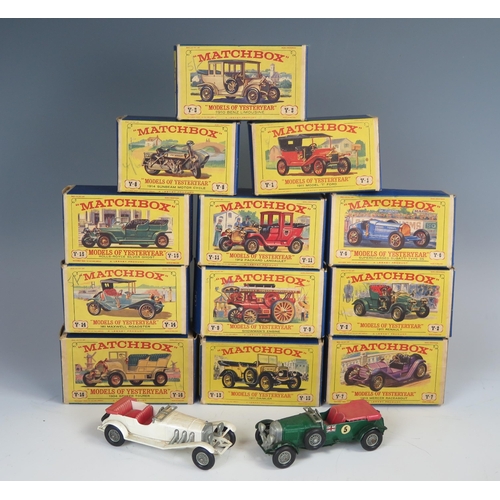 1873 - Collection of Early Matchbox Models of Yesteryear - 14 pieces, 12 in 