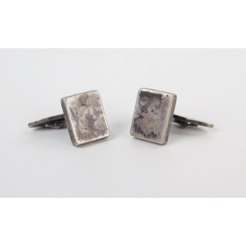 225 - Pair of Georg Jensen Silver Cufflinks, fully marked, model 84,  18.9g