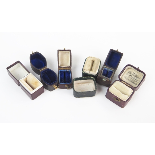 272 - Six 19th Century Ring Boxes