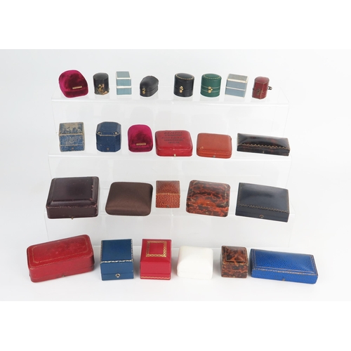 276 - Selection of Vintage Ring and other Jewellery Boxes including Mappin & Webb, Pleasance & Harper, Kem... 