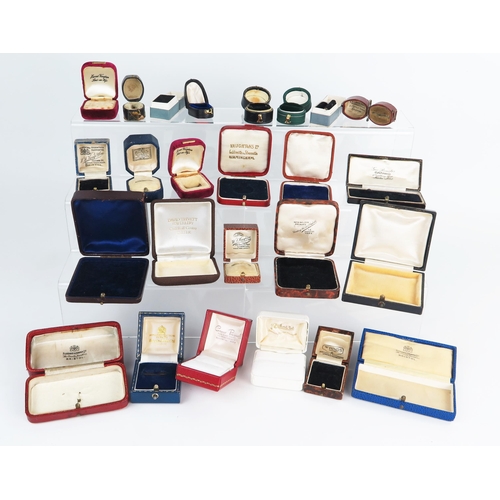 276 - Selection of Vintage Ring and other Jewellery Boxes including Mappin & Webb, Pleasance & Harper, Kem... 