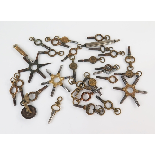 411 - A Collection of Pocket Watch Keys