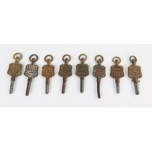 412 - Collection of Named Pocket Watch Keys including Kendal & Dent