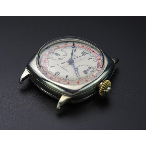 413 - Restored ROLEX TELEMETRE Single Button Wristwatch, caliber 1023 movement. In running order, some par... 