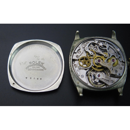 413 - Restored ROLEX TELEMETRE Single Button Wristwatch, caliber 1023 movement. In running order, some par... 