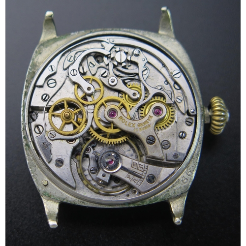 413 - Restored ROLEX TELEMETRE Single Button Wristwatch, caliber 1023 movement. In running order, some par... 