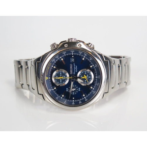 441 - Modern SEIKO Chronograph Wristwatch. Needs battery. SOLD ON BEHALF OF CHARITY