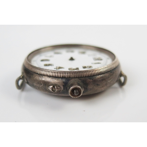 450 - Silver Cased Trench Watch with 35mm case. A/F