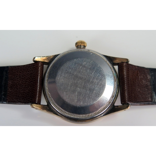 453 - 1960's ROLEX Air King, ref: 5506, 33.5mm 40 micron gold plated,  case number rubbed, but probably 62... 