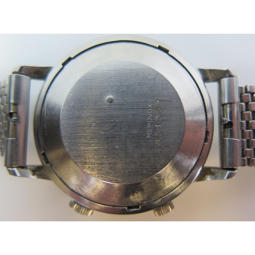 488 - Jaeger-LeCoultre Memovox caliber K825 automatic bumper movement no. 1688676, 37mm steel case back no... 