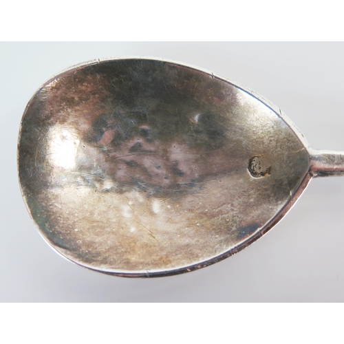 503 - Charles I Silver Seal Top Spoon, leopard's head to the top of bowl and maker II (see p. 83 in Jackso... 