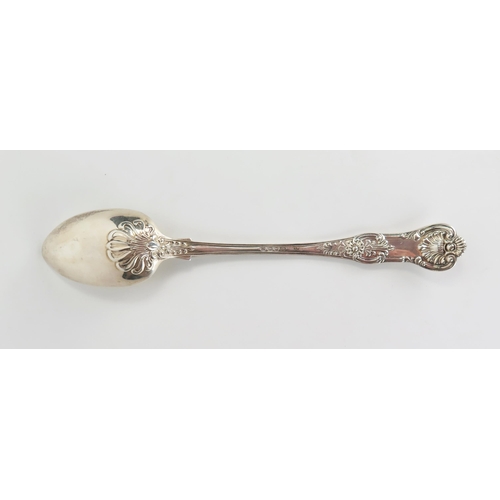 549 - A Victorian silver basting spoon, Queens Pattern, London 1846, Joseph and Albert Savoy, 200 grams ap... 