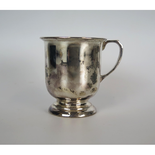 673 - Modern Silver Christening Mug, Birmingham 1965, 112g