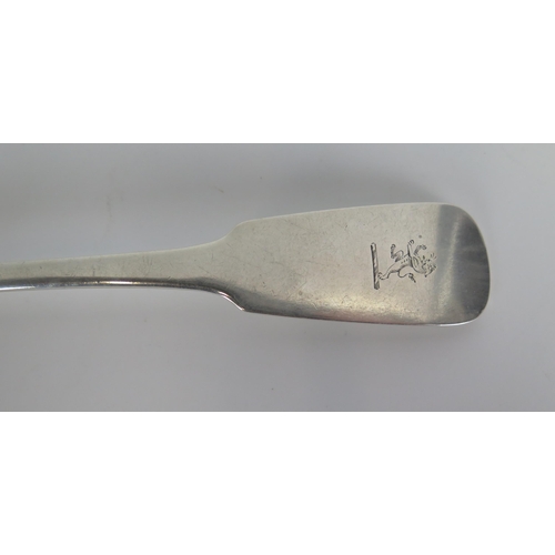 680 - George IV Irish Silver Rat Tail Serving Spoon, Dublin 1820, Patrick Moore, 71g