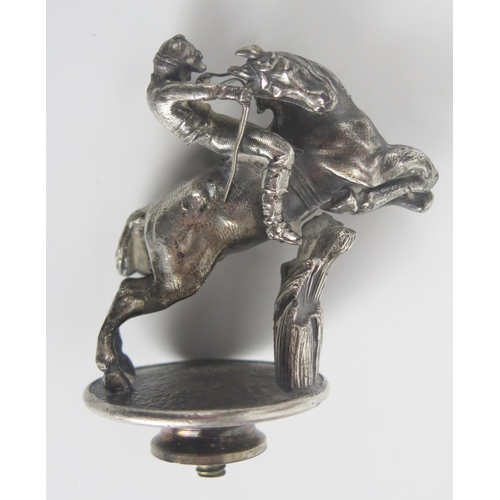 101 - Indian Royal Presentation Silver Horse Racing Trophy _ the campagna shape with two s-scroll handles ... 