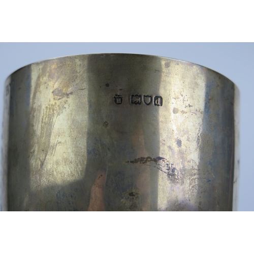 128 - Silver Cycling Presentation Cup  engraved 