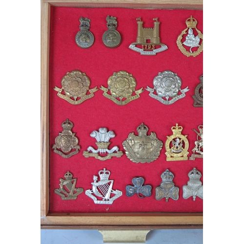 146 - Collection of Military Cap Badges including Royal Devon Yeomanry, Royal Suffolk Hussars, Queen's Own... 