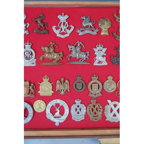 146 - Collection of Military Cap Badges including Royal Devon Yeomanry, Royal Suffolk Hussars, Queen's Own... 