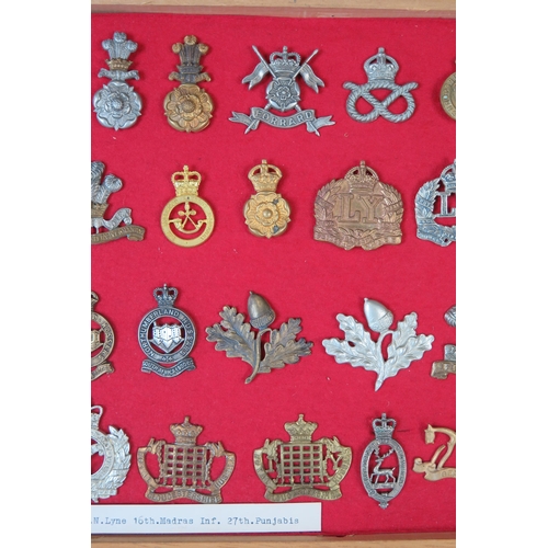 147 - Collection of Military Cap Badges including Warwickshire, Yorkshire Yeomanry, Shropshire Yeomanry, Q... 