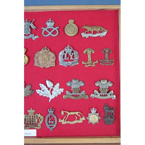 147 - Collection of Military Cap Badges including Warwickshire, Yorkshire Yeomanry, Shropshire Yeomanry, Q... 